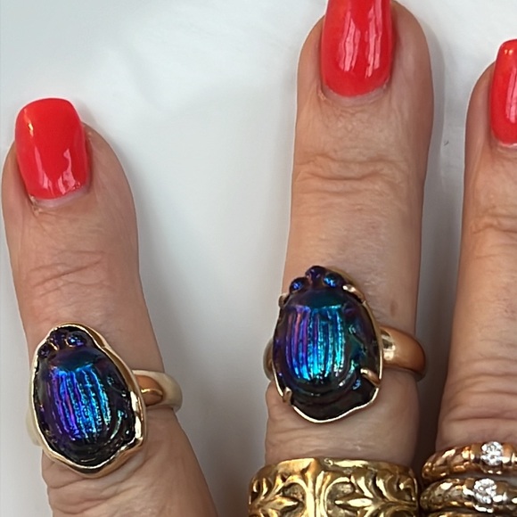 Tiffany Vintage scarab ring in 14 karat gold - Picture 15 of 15